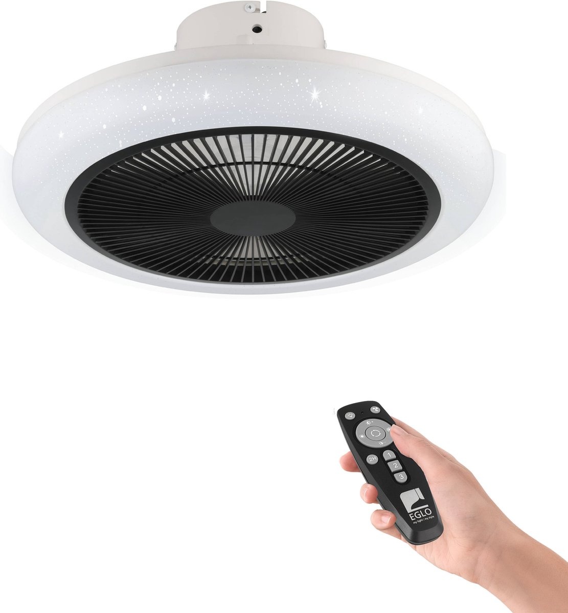 Eglo Kostrena Wit Plafondventilator met Verlichting Ø455mm 3300lm 2700-6500K met Afstandsbediening
