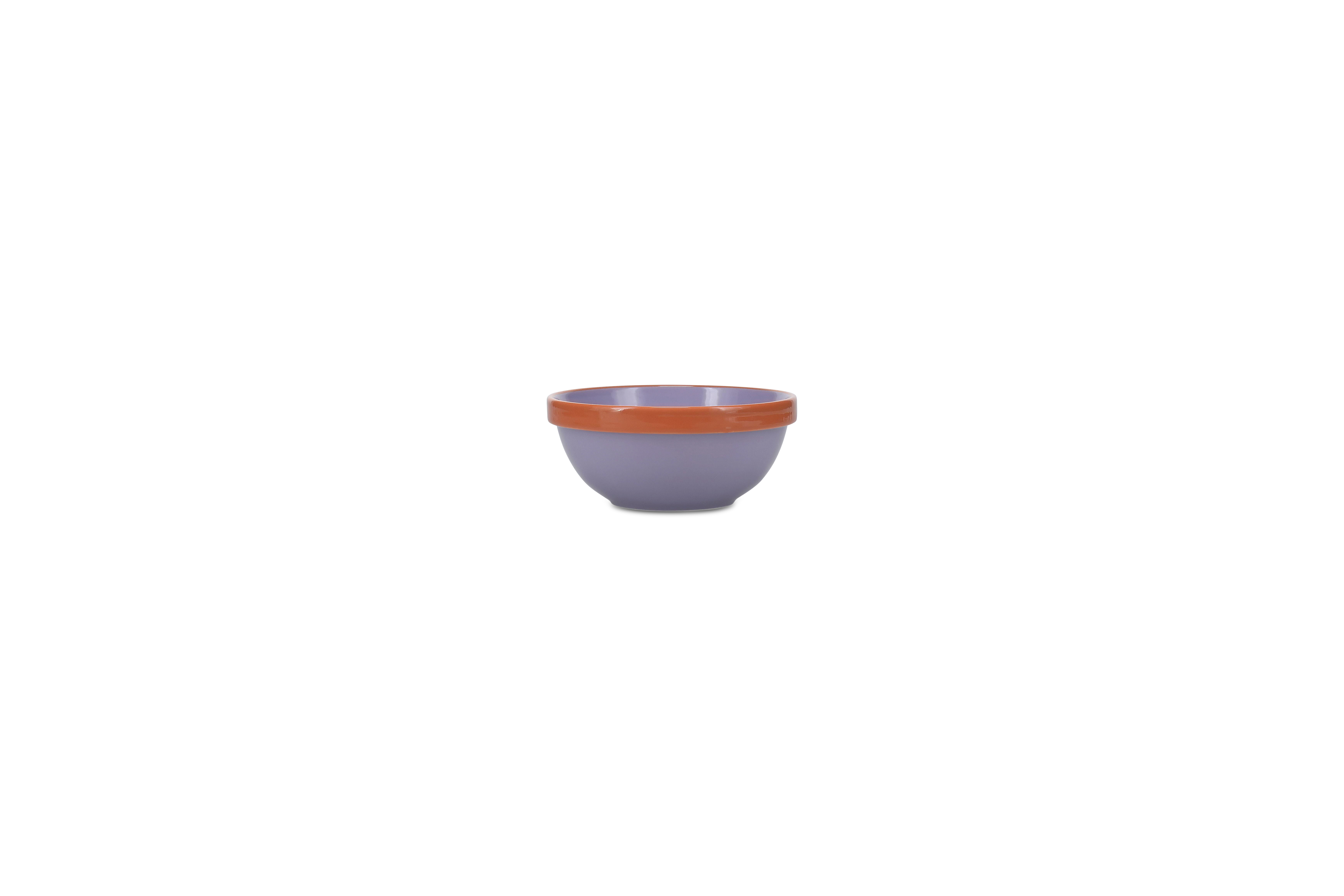 Ona Bowl Duo Paars/Oranje 710ml - Aardewerk - 15.5x6.5 cm Ona Bowl Duo Paars/Oranje 710ml - Aardewerk - 15.5x6.5 cm