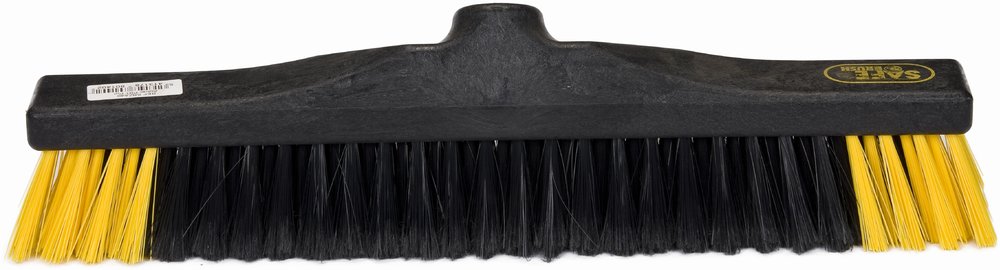 Safebrush Kamerveger Recht Combi Zwart-Geel 40cm