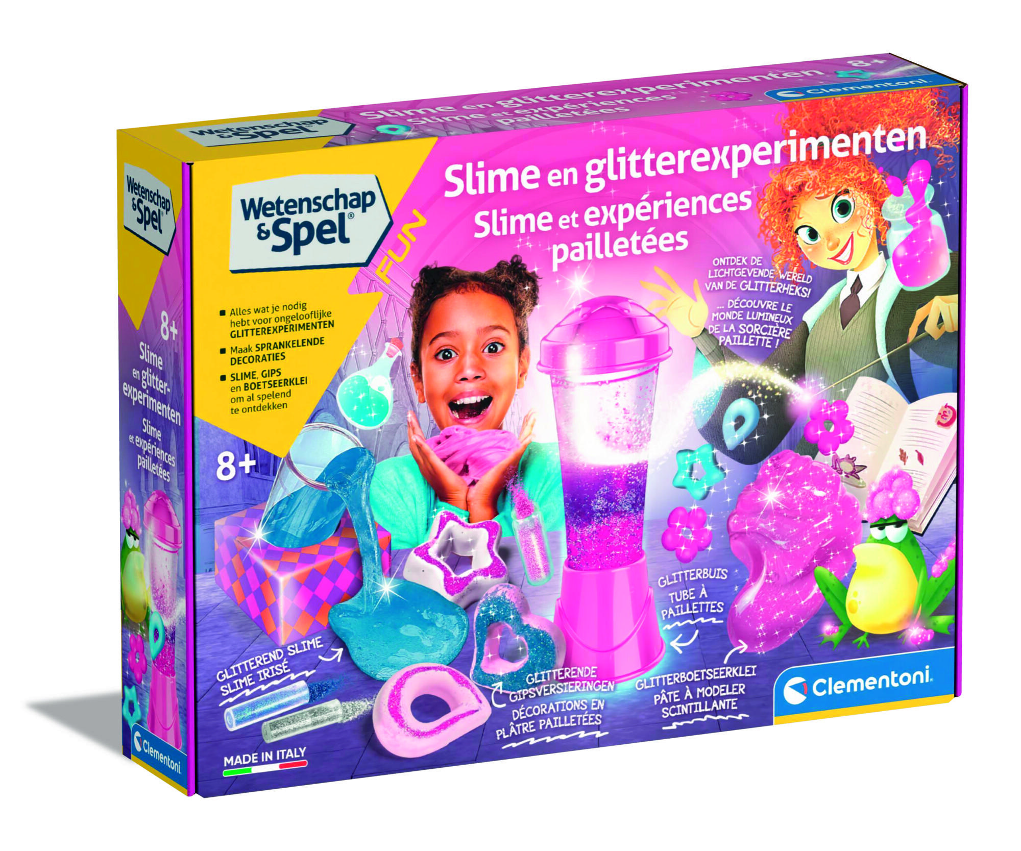 Clementoni Wetenschap en Slime en Glitterexperimenten