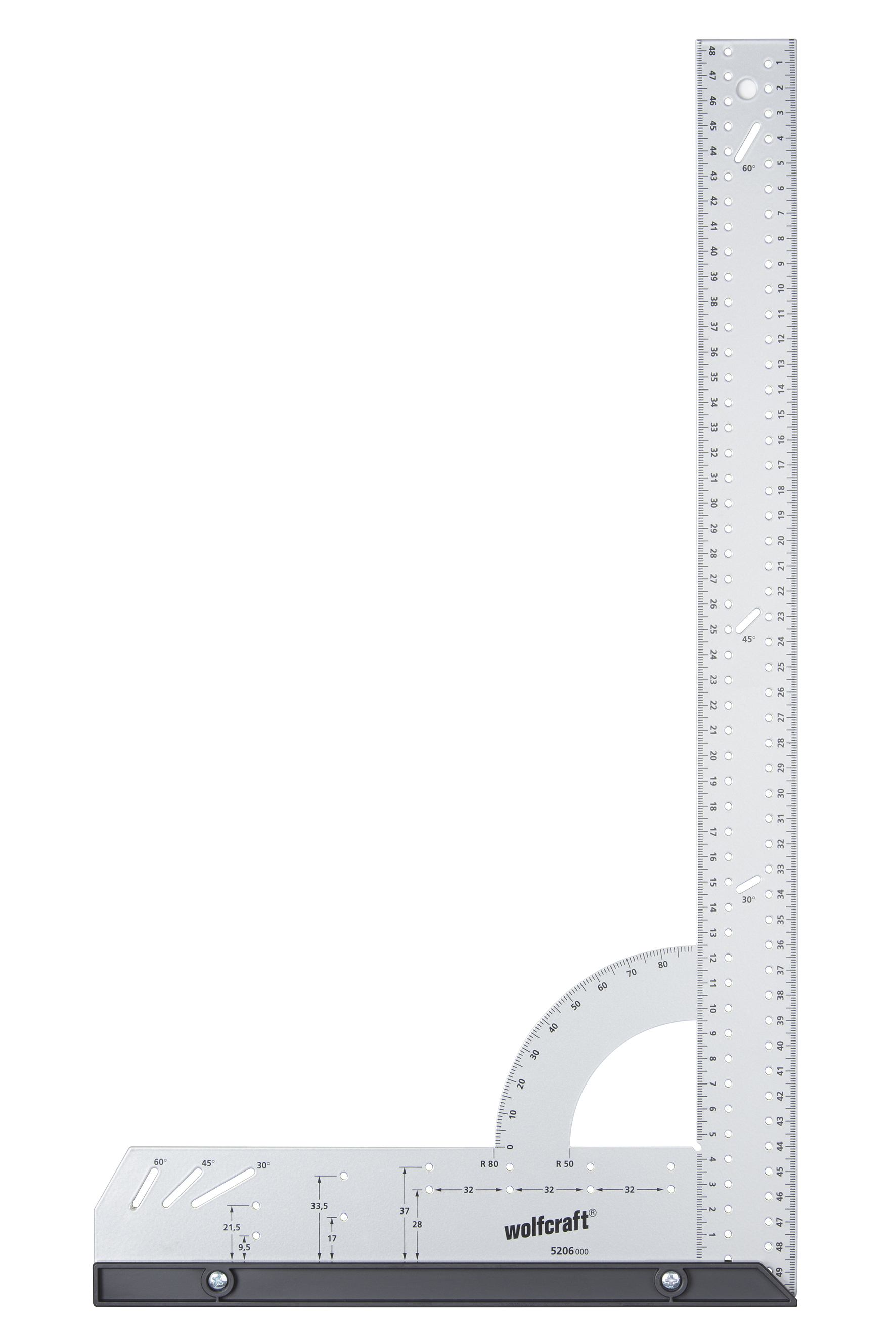 Wolfcraft Universele Winkelhaak 280 x 500 mm