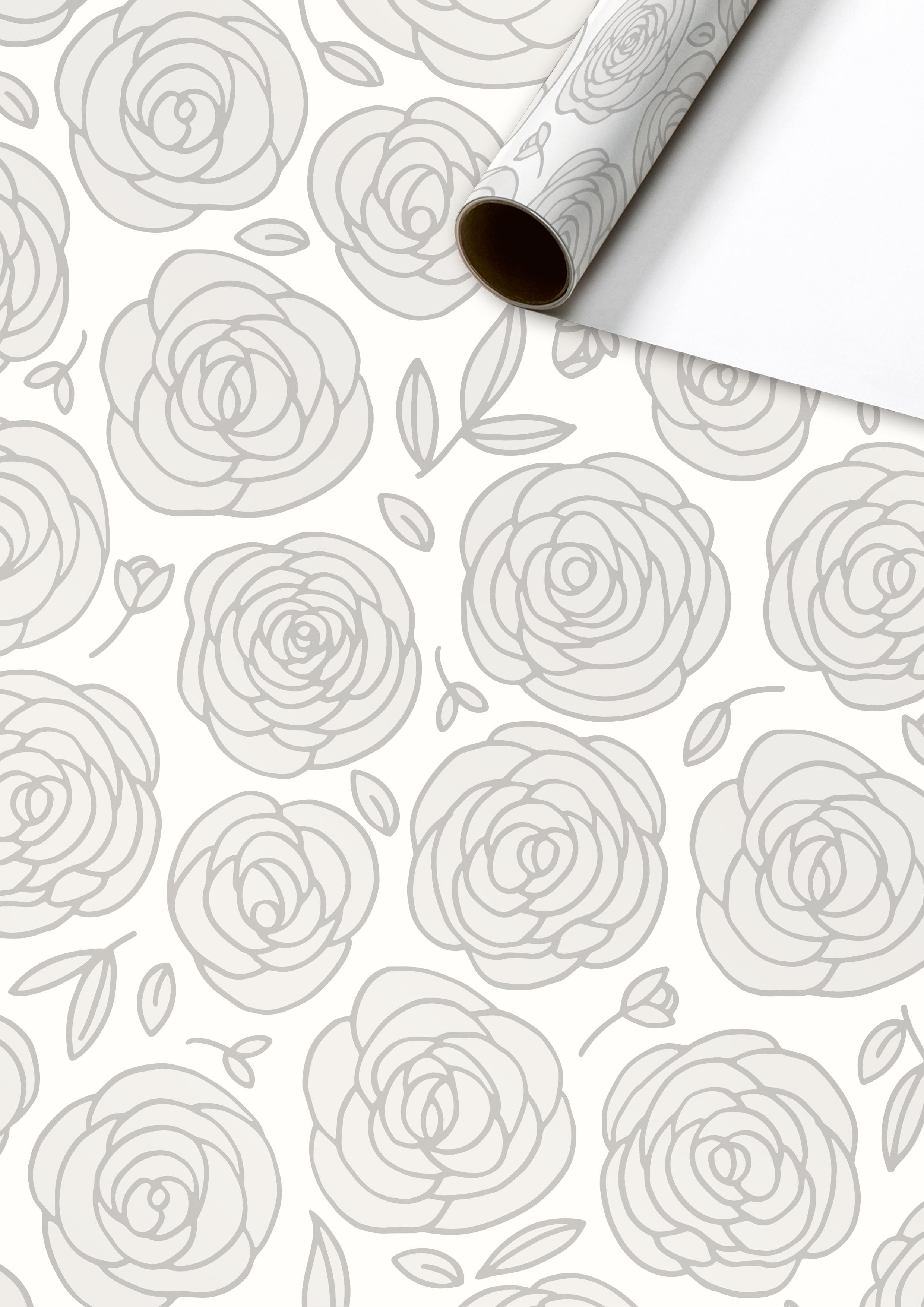 Stewo Geschenkpapier Rol 70x150 cm Giuseppa Wit