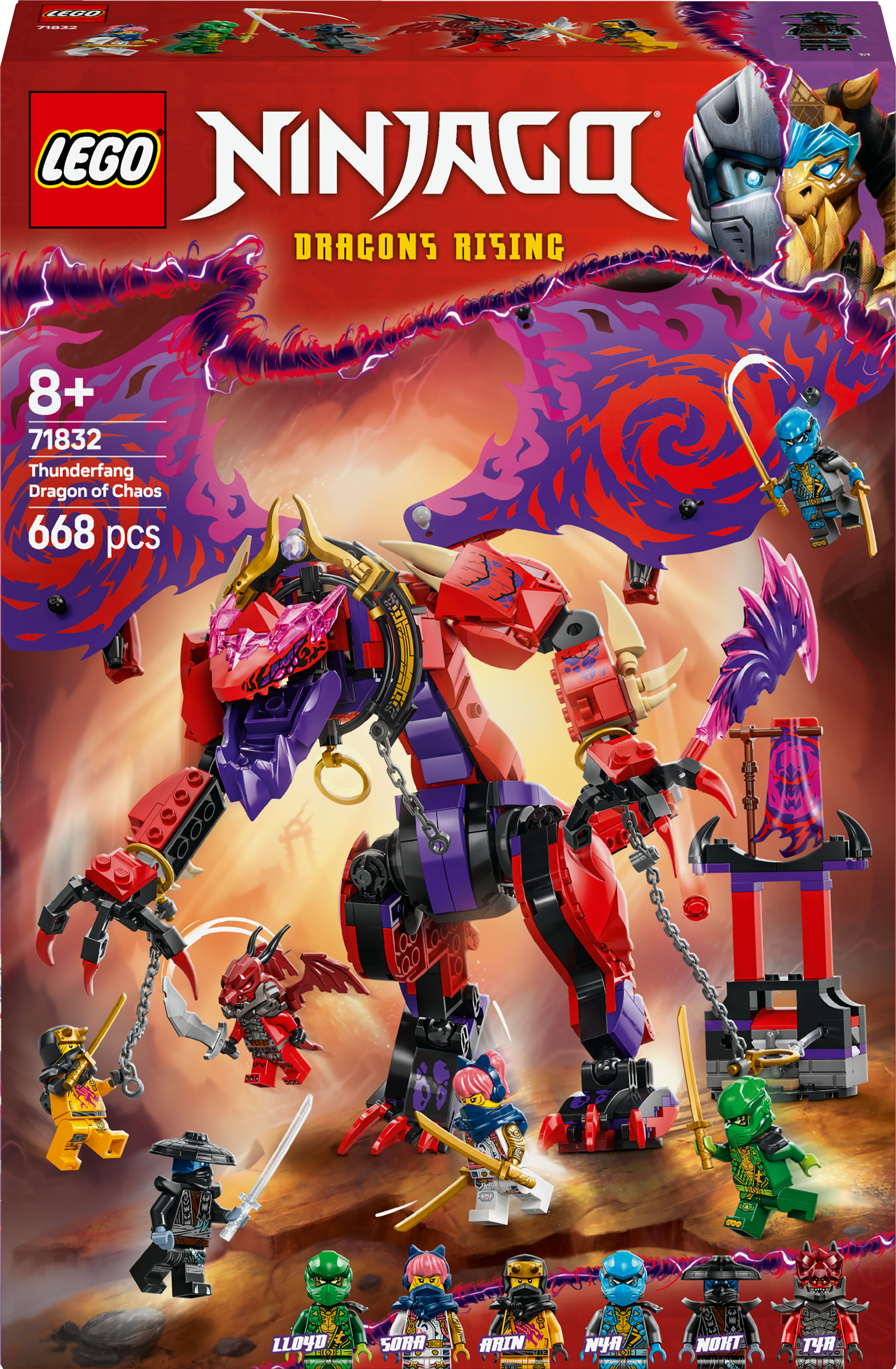 LEGO Ninjago 71832 Bliksemtand Draak van Chaos
