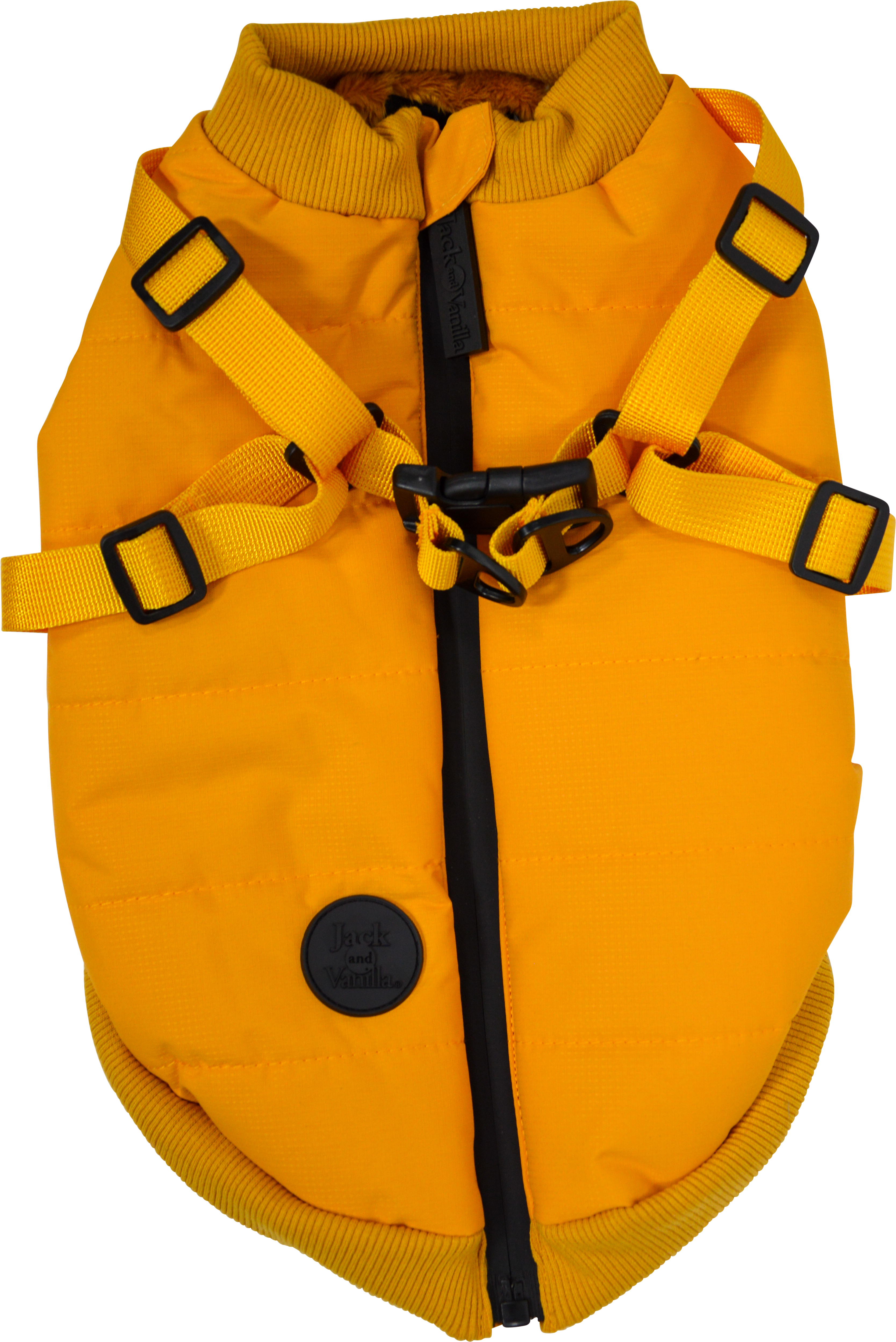 Jack & Vanilla Dogwalk Jas Harnas London Geel 30 cm