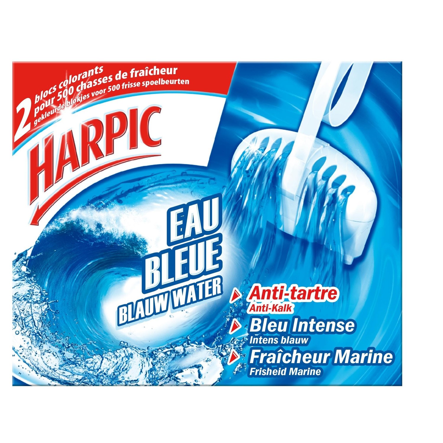 Harpic Wc-Blok Fresh Blauw Water 2 stuks