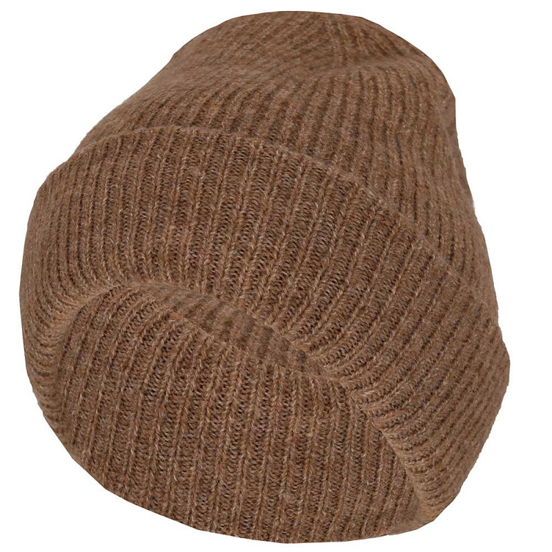 Sarlini Muts Dames Knit Taupe Melange One Size