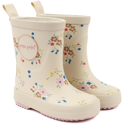 Pom Pom Regenlaars Unisex GumBoots AOP Flower aop - maat 23