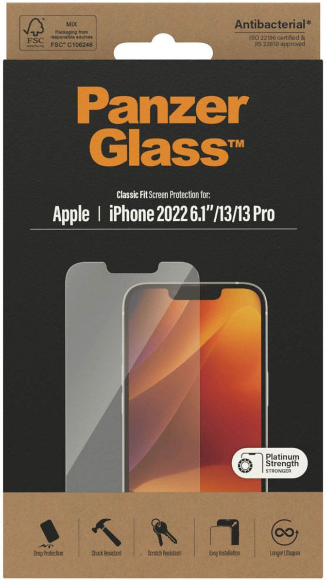 PanzerGlass Apple Iphone 2022 6.1" Anti-Bacterial