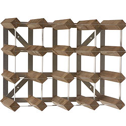 Sorrells Wijnrek Donkere Eik voor 16 Flessen - 42x23x32.4 cm