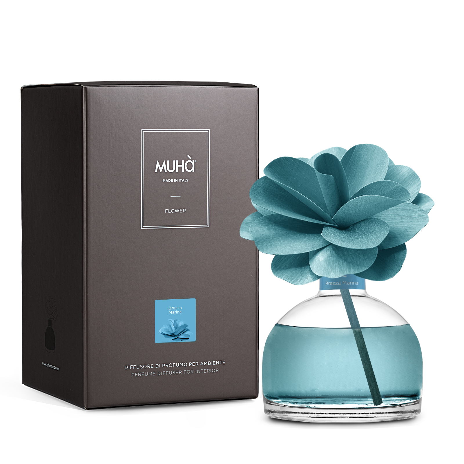 Muhà Geurdiffuser Flower Blue 200ml - Sea Breeze