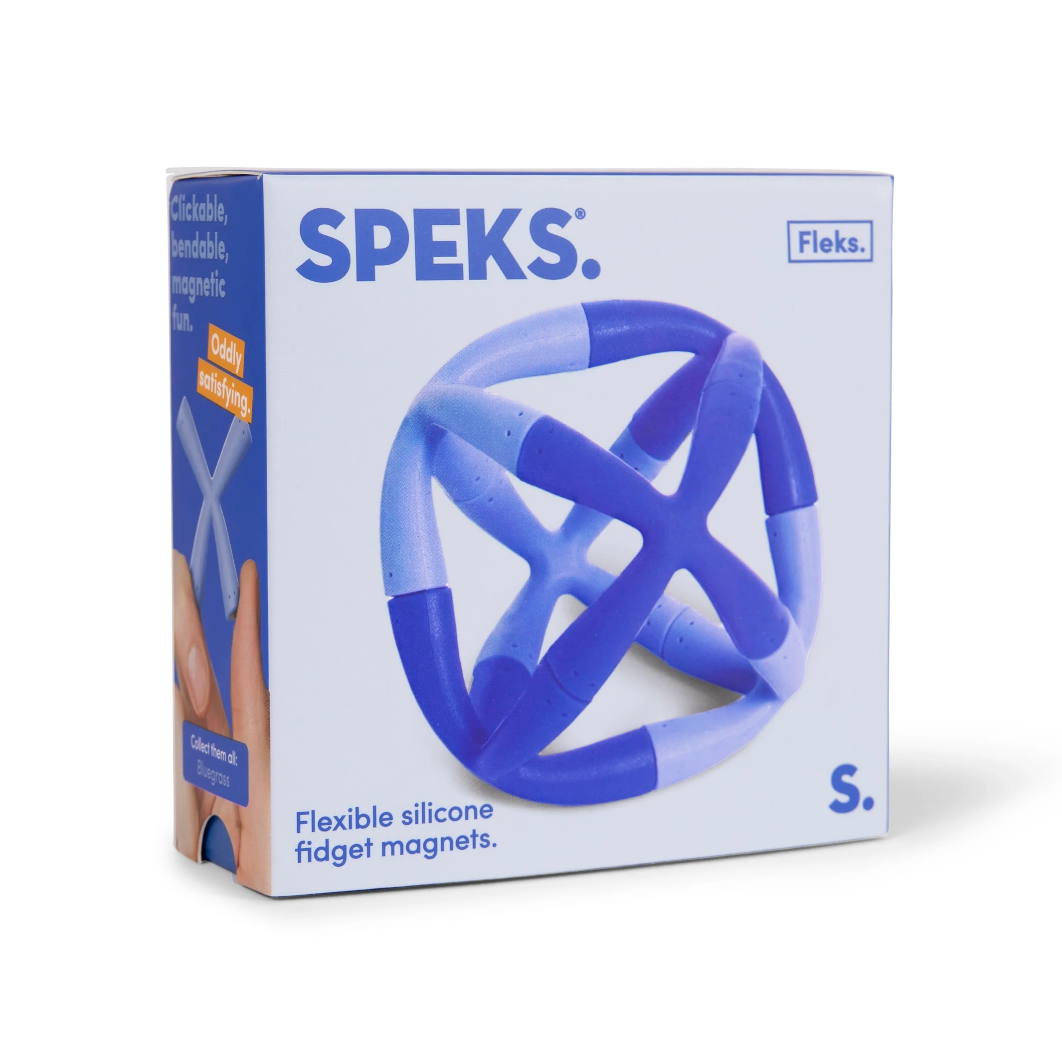 Speks Fleks Flexible Silicone Fidget Magnets Bluegrass - 9.3x9.3x3.7 cm