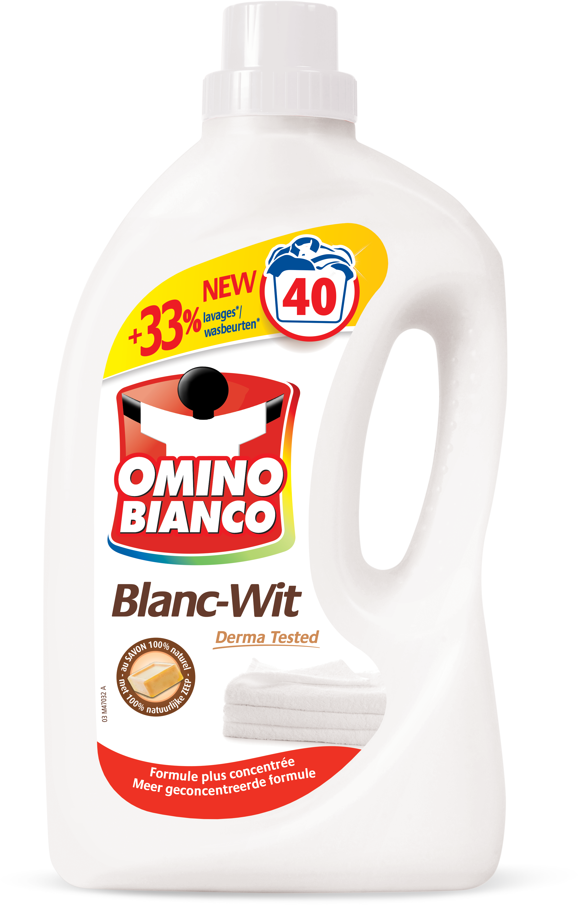 Omino Bianco Wasmiddel Wit 1.5 l - 30 scoops