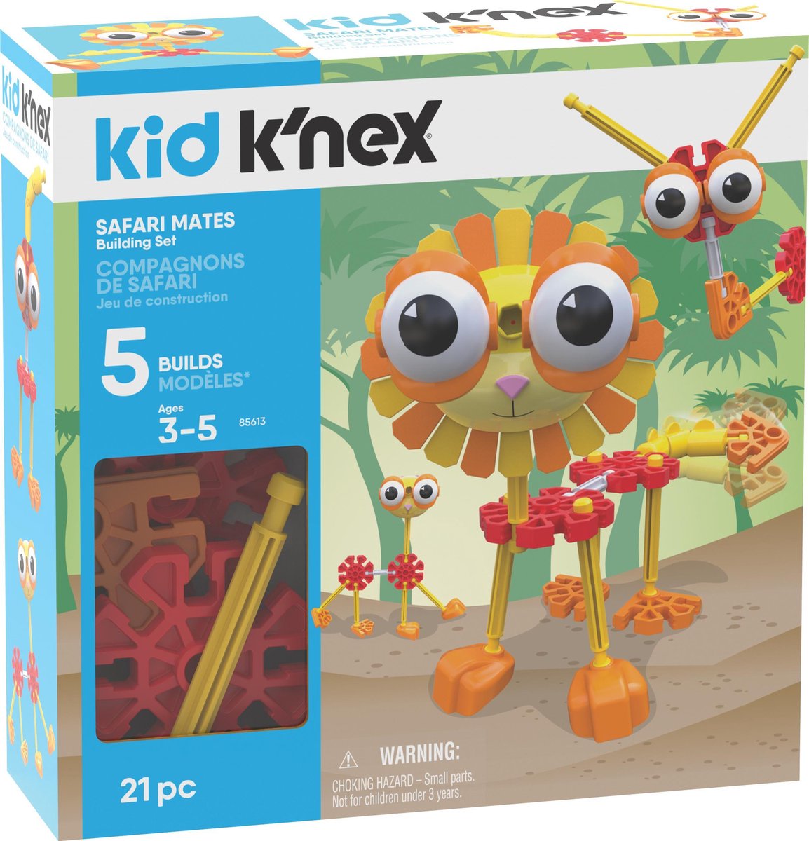 Kid K'nex Safari Mates bouwset 5 modellen