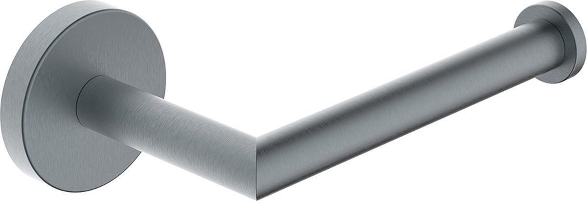 Wiesbaden Toiletrolhouder Alonzo met vaste Arm Gunmetal