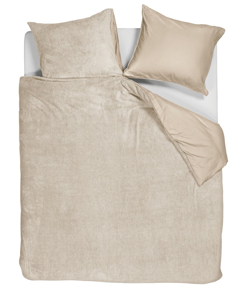 Ambiante Dekbedovertrek Plush 200x220 cm Katoen Sand