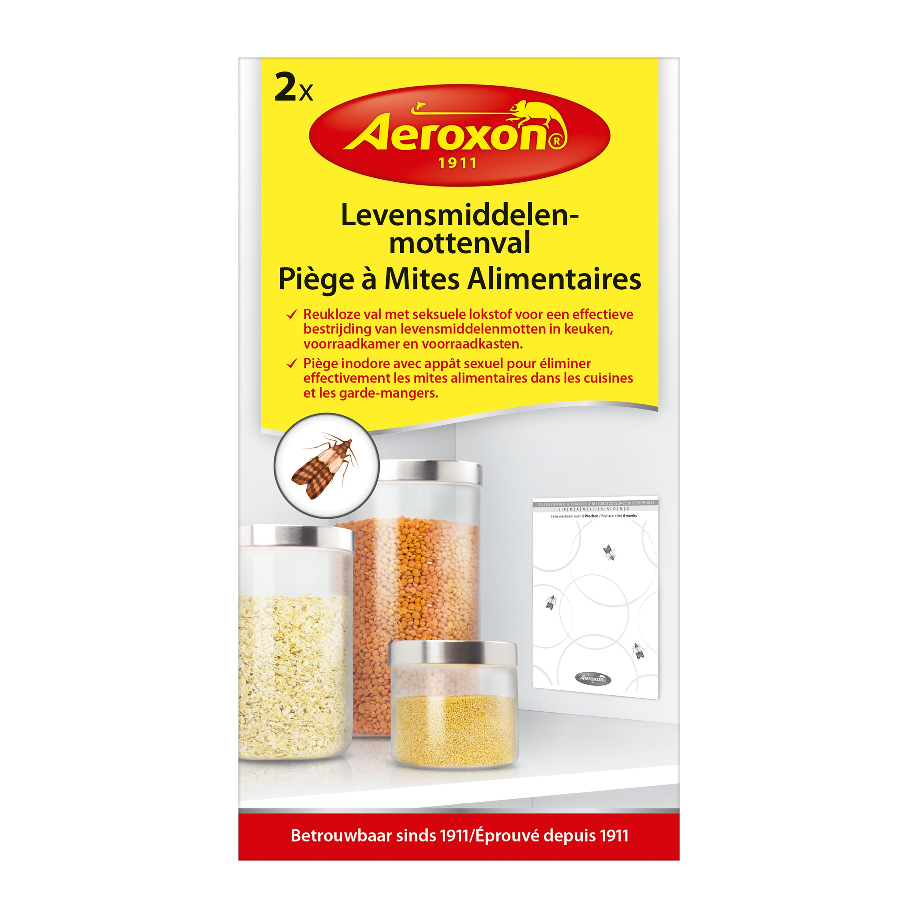 Aeroxon Levensmiddelenmottenval 2 stuks