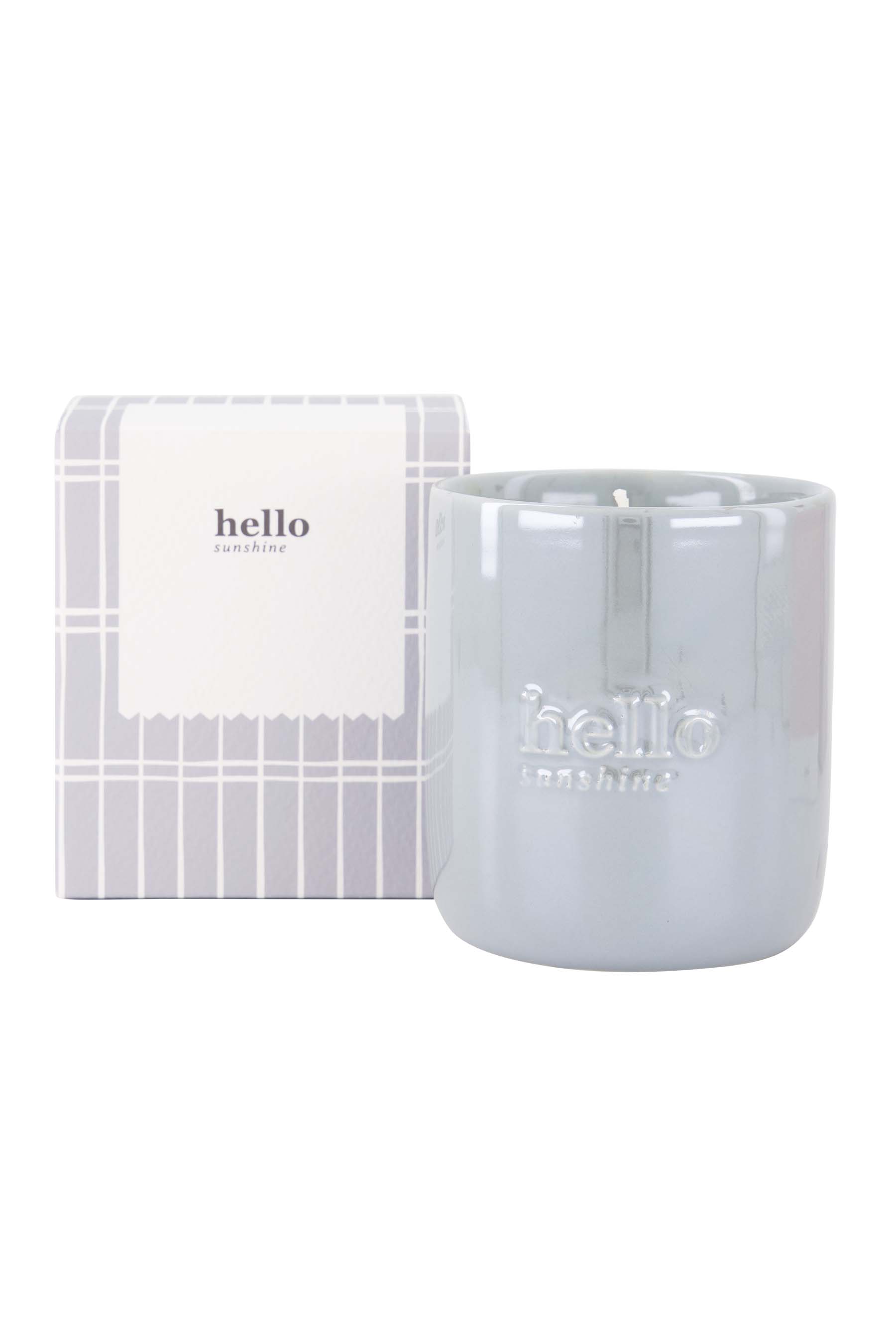 Zusss Geurkaars Hello Keramiek 8x9 cm