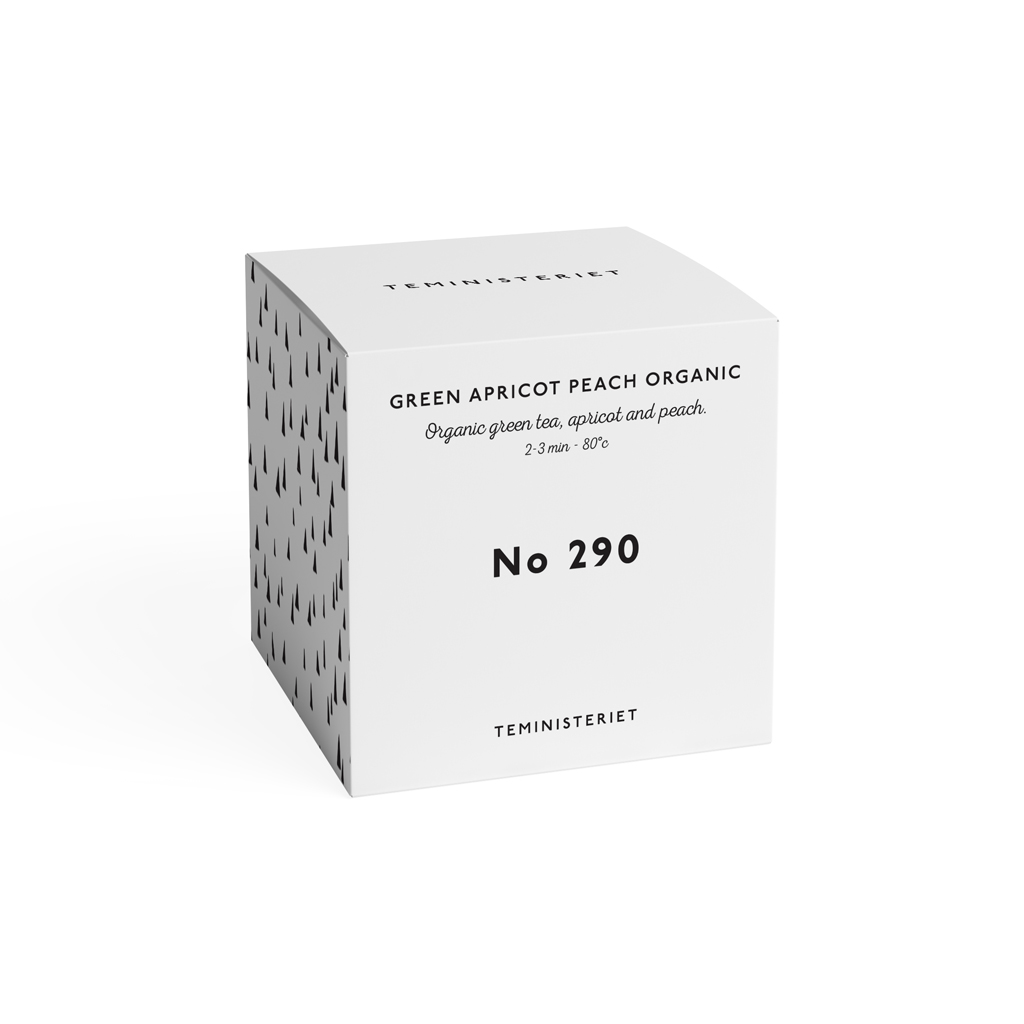 Teministeriet Thee Signature Tin Green Apricot Peach - Organisch - 100 g