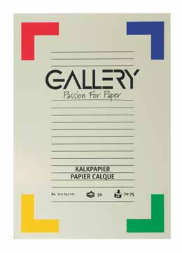Gallery Kalkpapier A4 - 70/75gram - 50vel