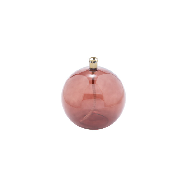 Peri Living Olielamp Round Amarant Brass L - 13cm - Glas