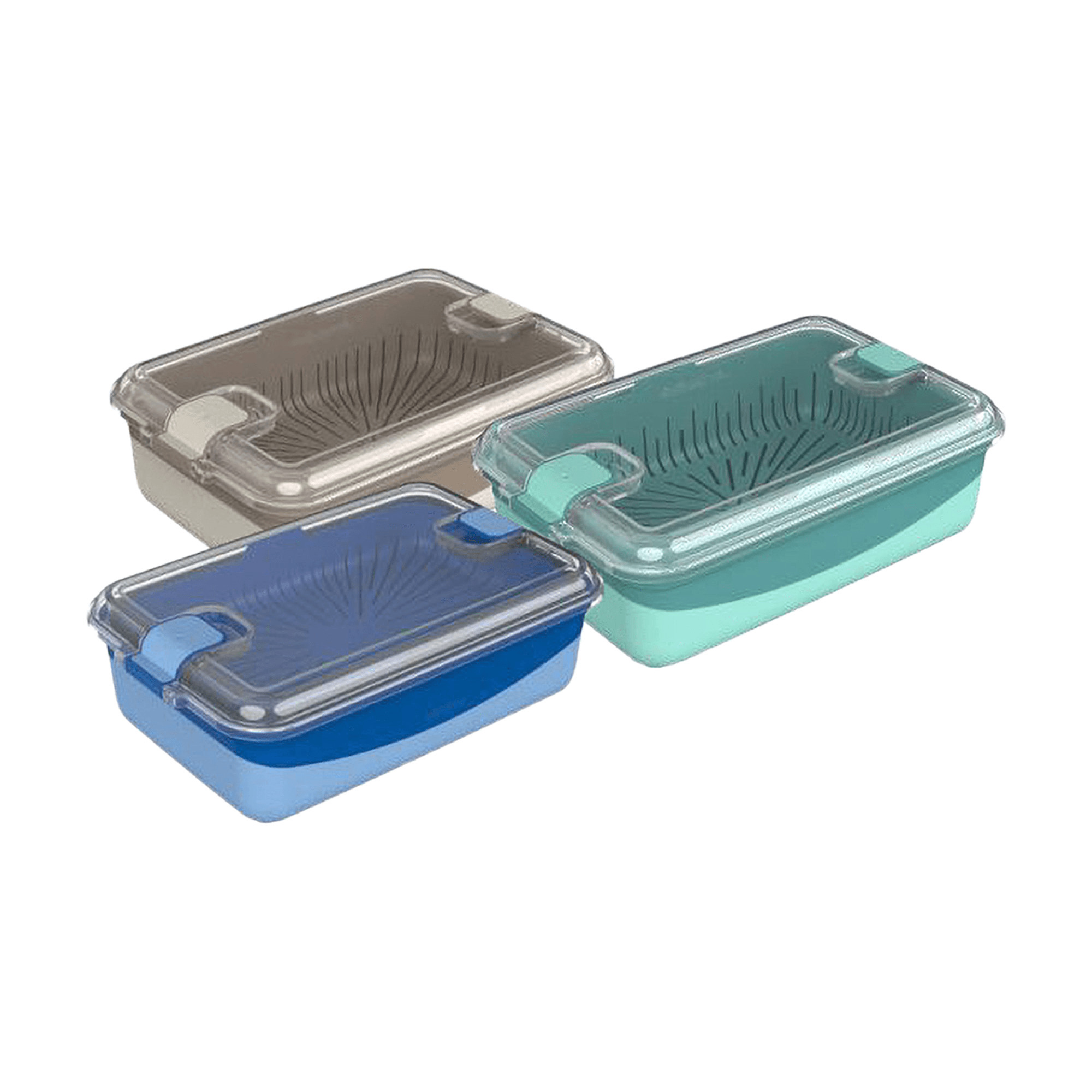 Sistema Heatables Stomer 2.45l - 27.8x18x8.7 cm - met Clips en Stoomventiel-opening - assorti - prijs per stuk