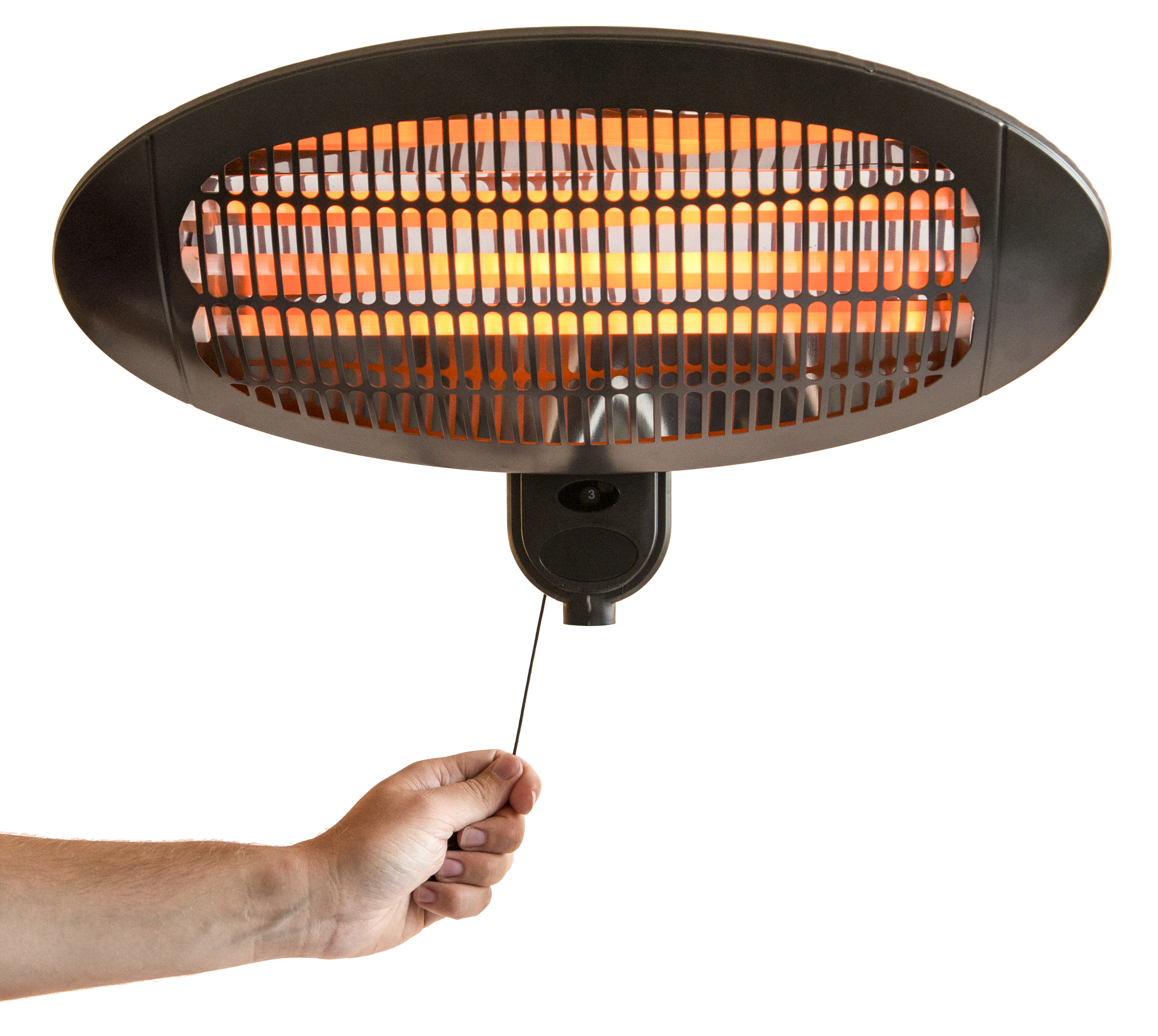 PRACTO Terrasverwarmer Thallo Elektrisch 63x50x17 cm 2000 W IPX4 Muurbevestiging