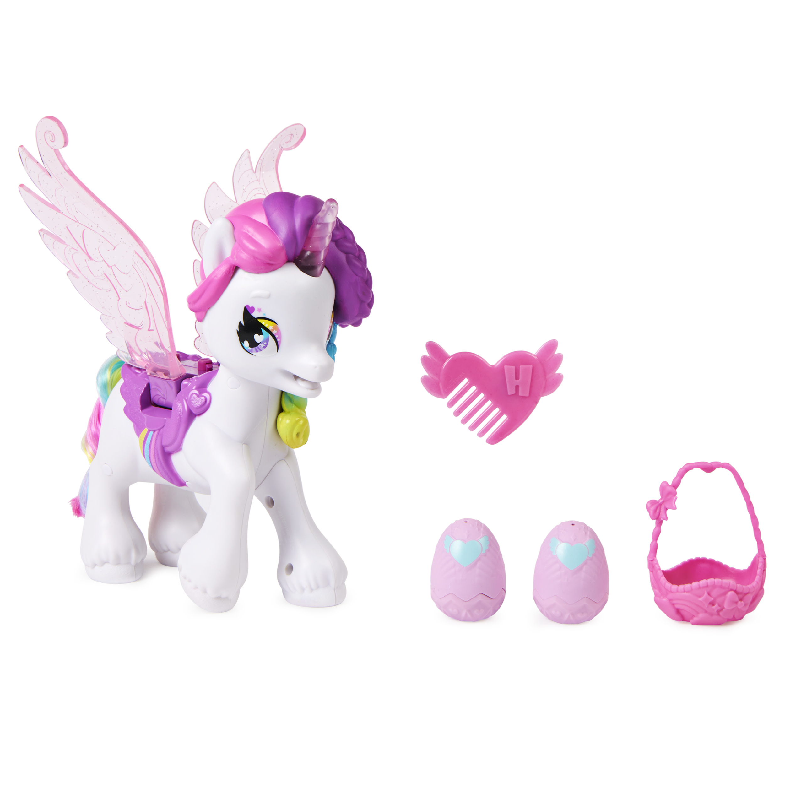 Hatchimals - RainbowCation - Magic Wing Unicorn, 60 geluiden, licht en reacties