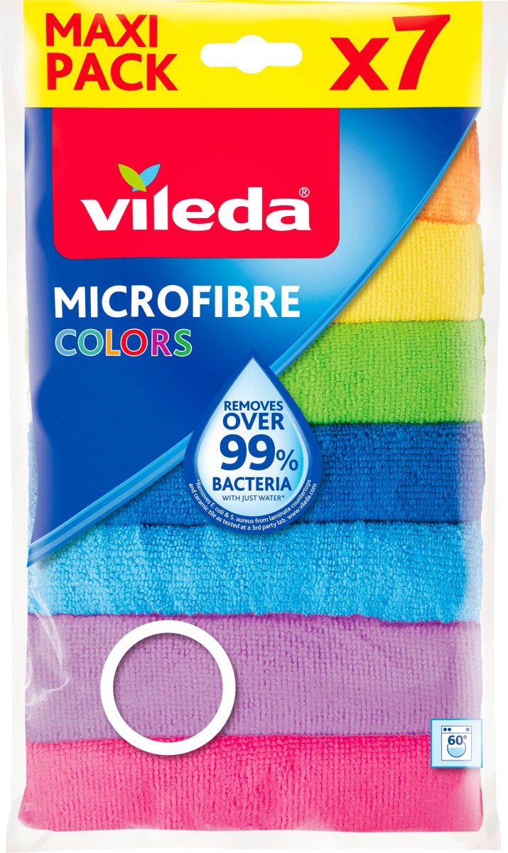 Vileda Microvezeldoek Color 7 stuks 30x30 cm