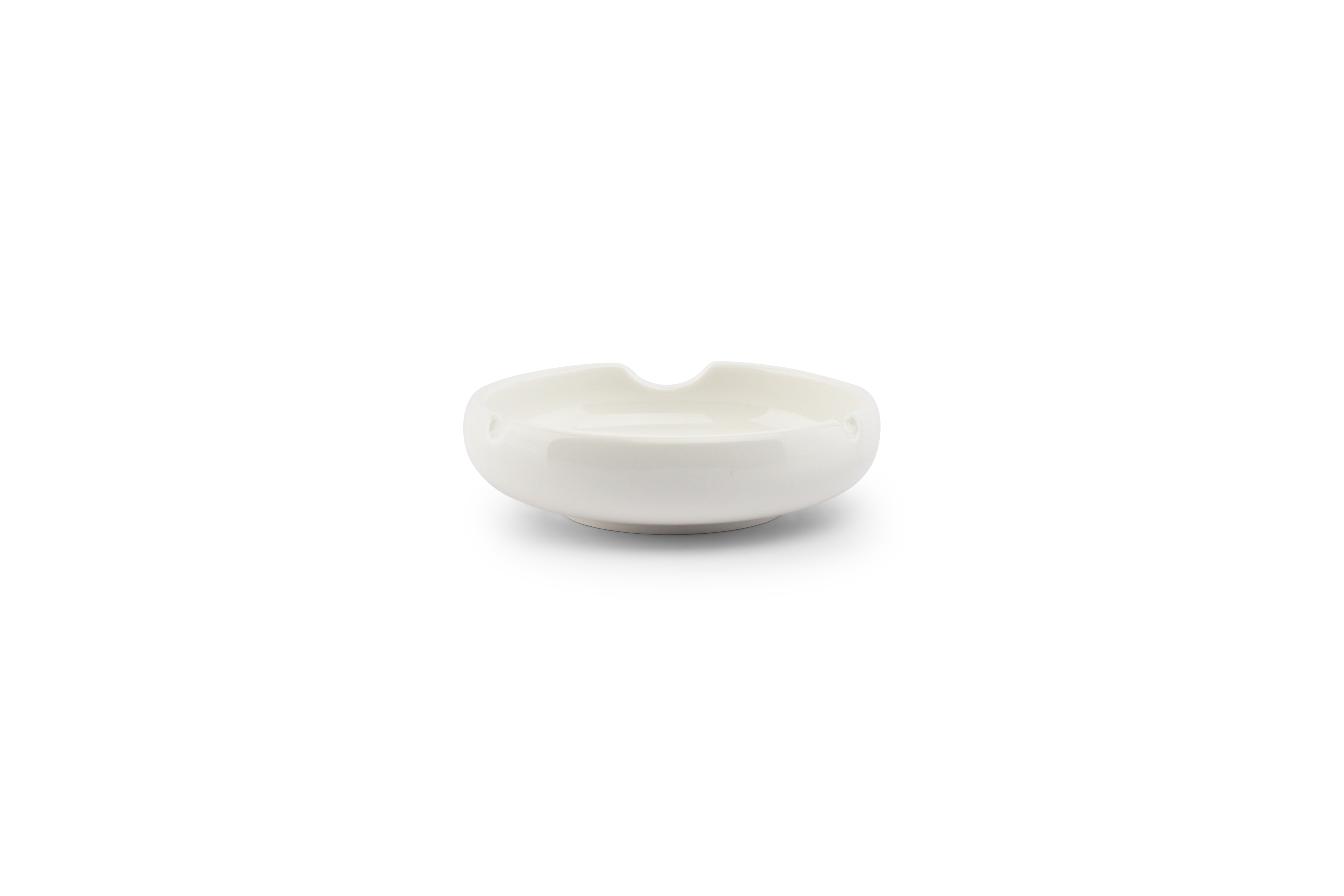 BonBistro Asbak Smoke White 12x3.5 cm - Porselein