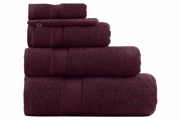 Billynn Handdoek Puur 50x100 cm Katoen Burgundy