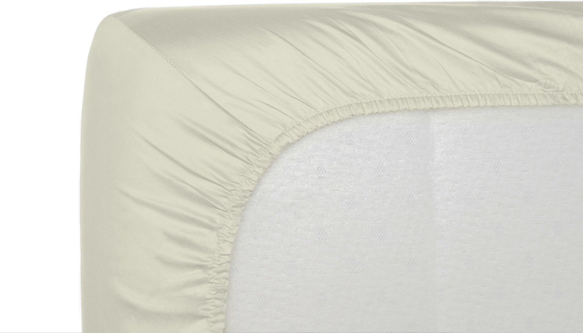 Casilin Hoeslaken Royal Percale Off White 160x200 cm Katoen