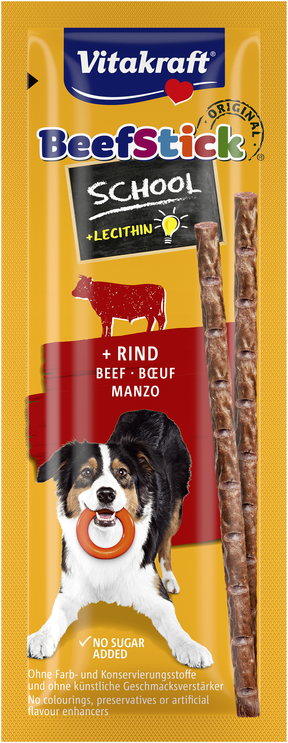 Vitakraft Beefstick School met Rund Afbreekbaar in Kleine Stukjes 10 stuks