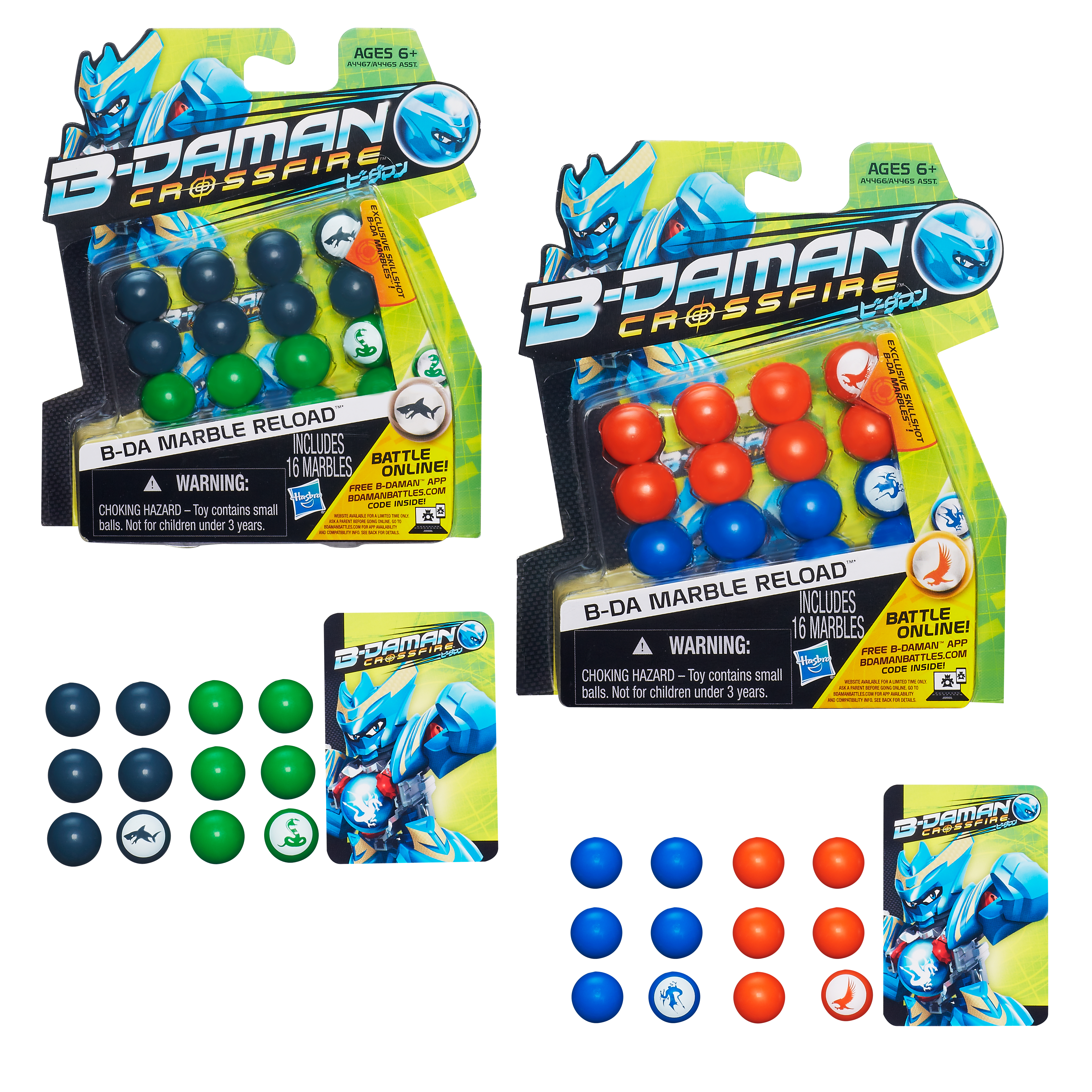 B-Daman Crossfire Balls 16 stuks - assorti - prijs per stuk