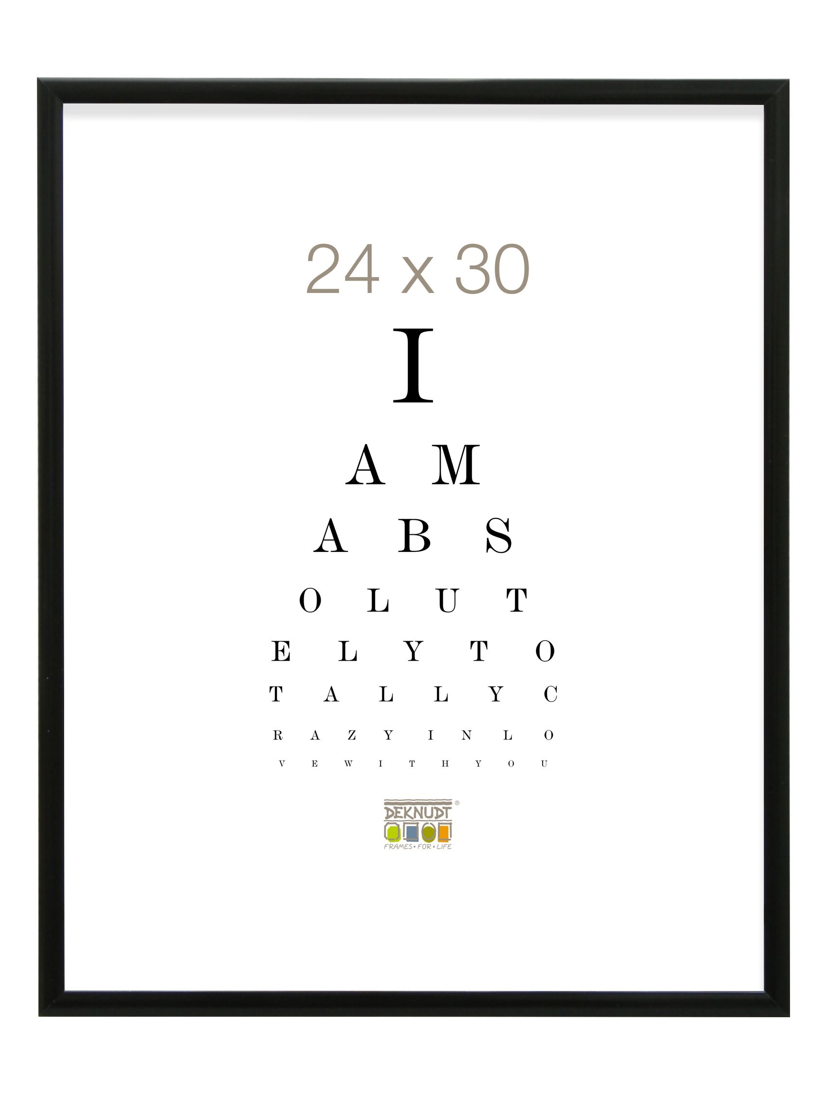 Deknudt Kader Aluminium Zwart 13x18cm
