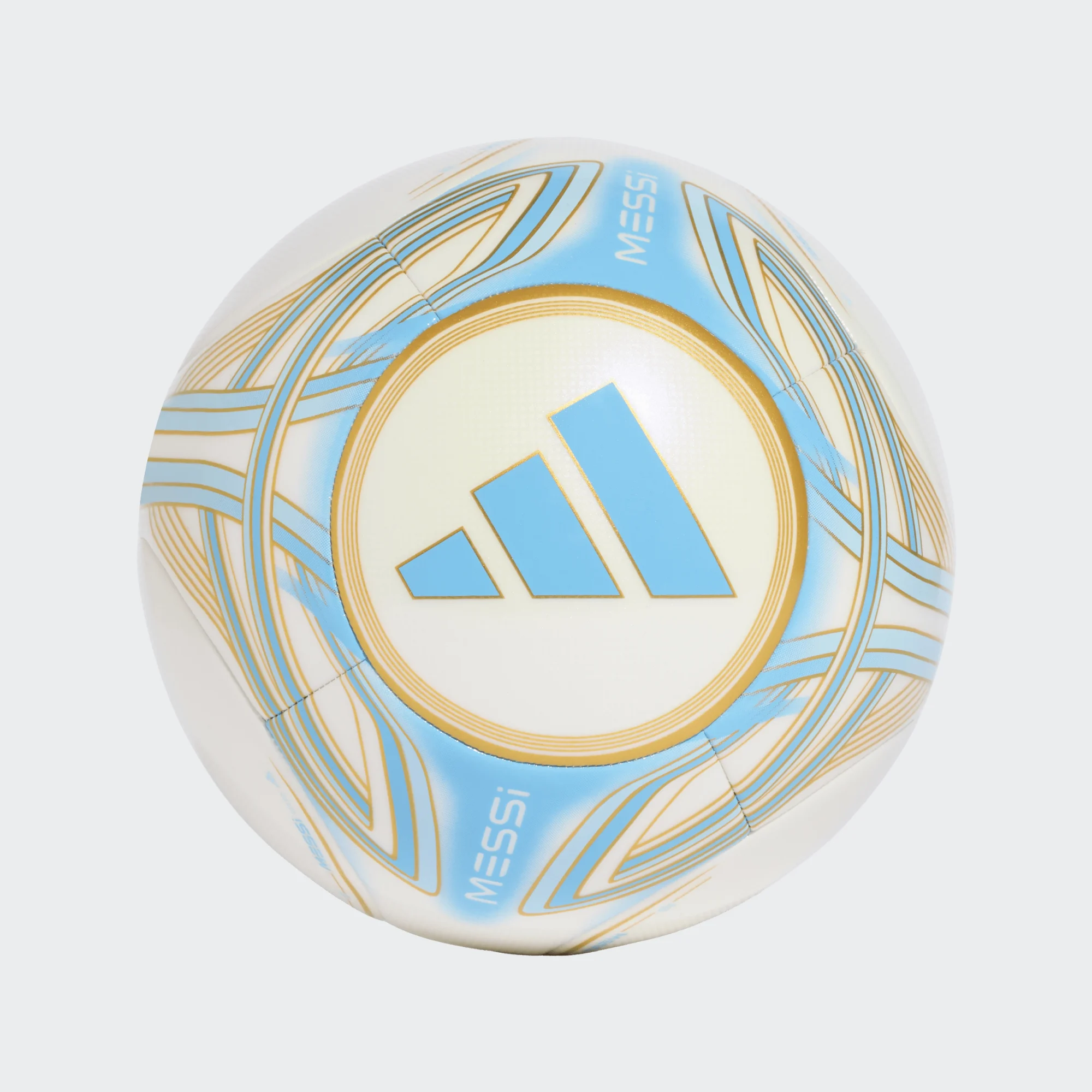 Adidas Voetbal Messi Club Ball  Ivory Blue Iceblue - maat 5