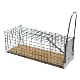 Rattenval Houten Sokkel 1 Ingang 28x10x10 cm