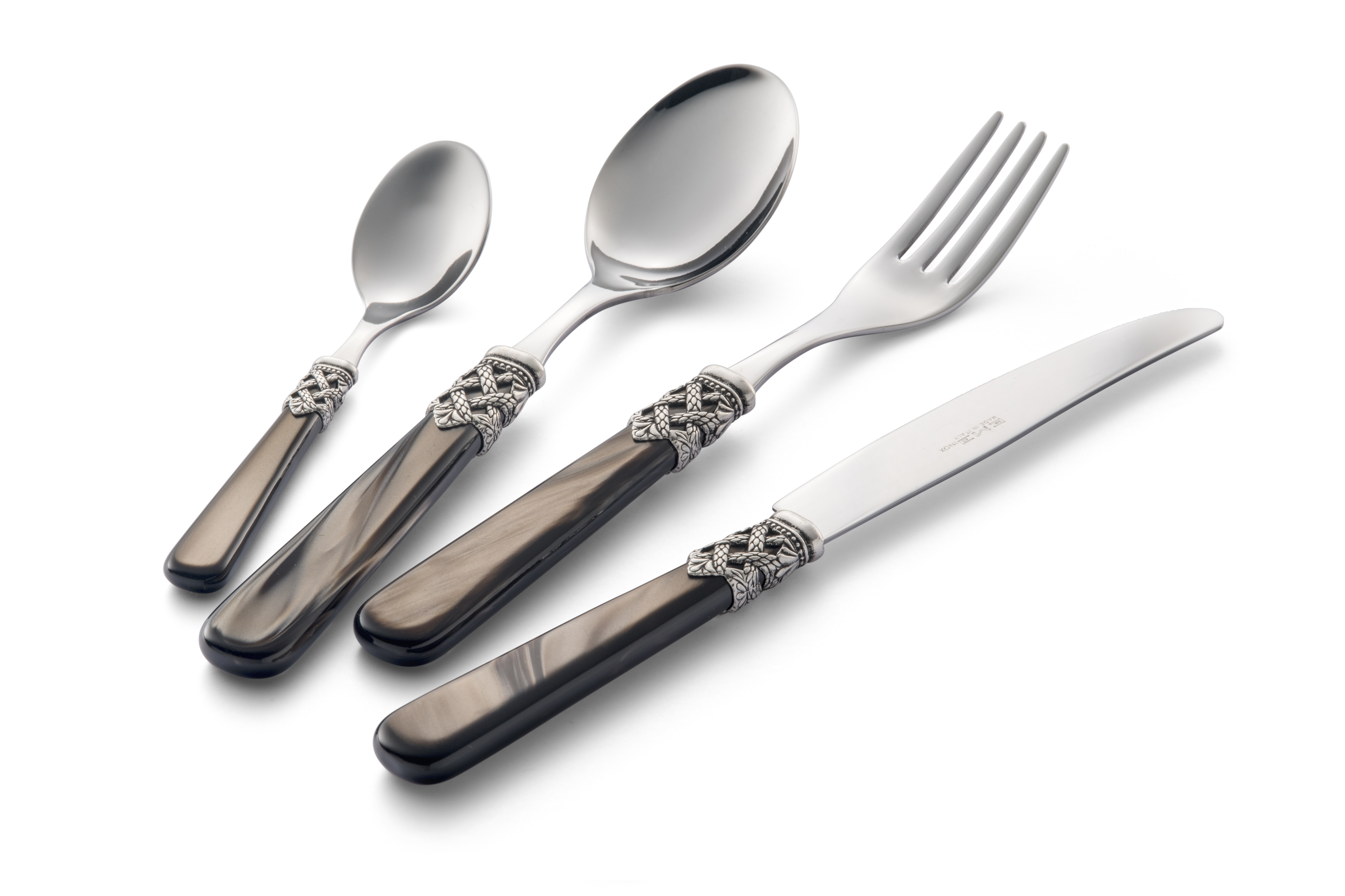 EME Bestek Set Ginevra Perlato Grigio 24-Delig