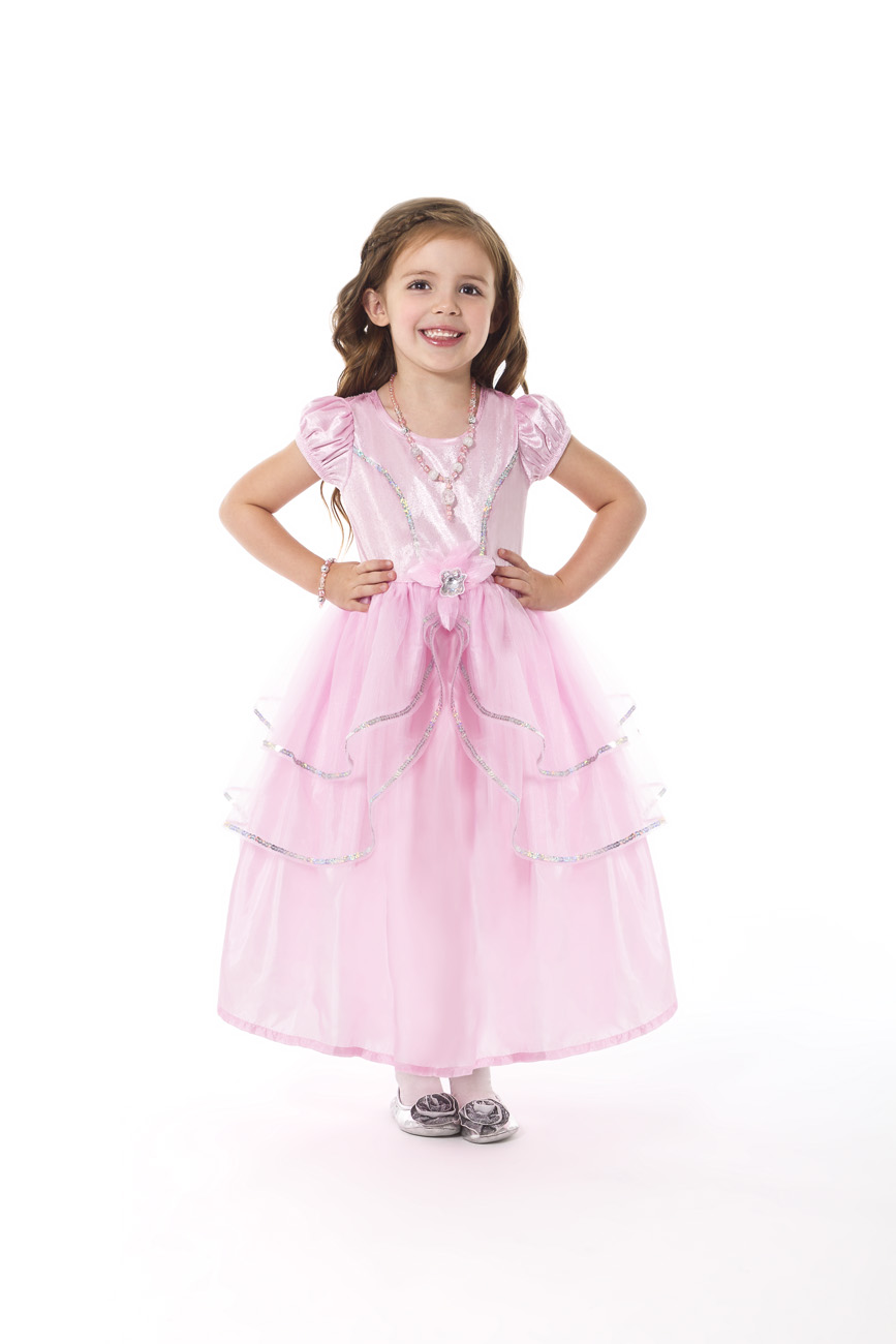 Little Adventures Prinsessenjurk Royal Pink 5-7 jaar