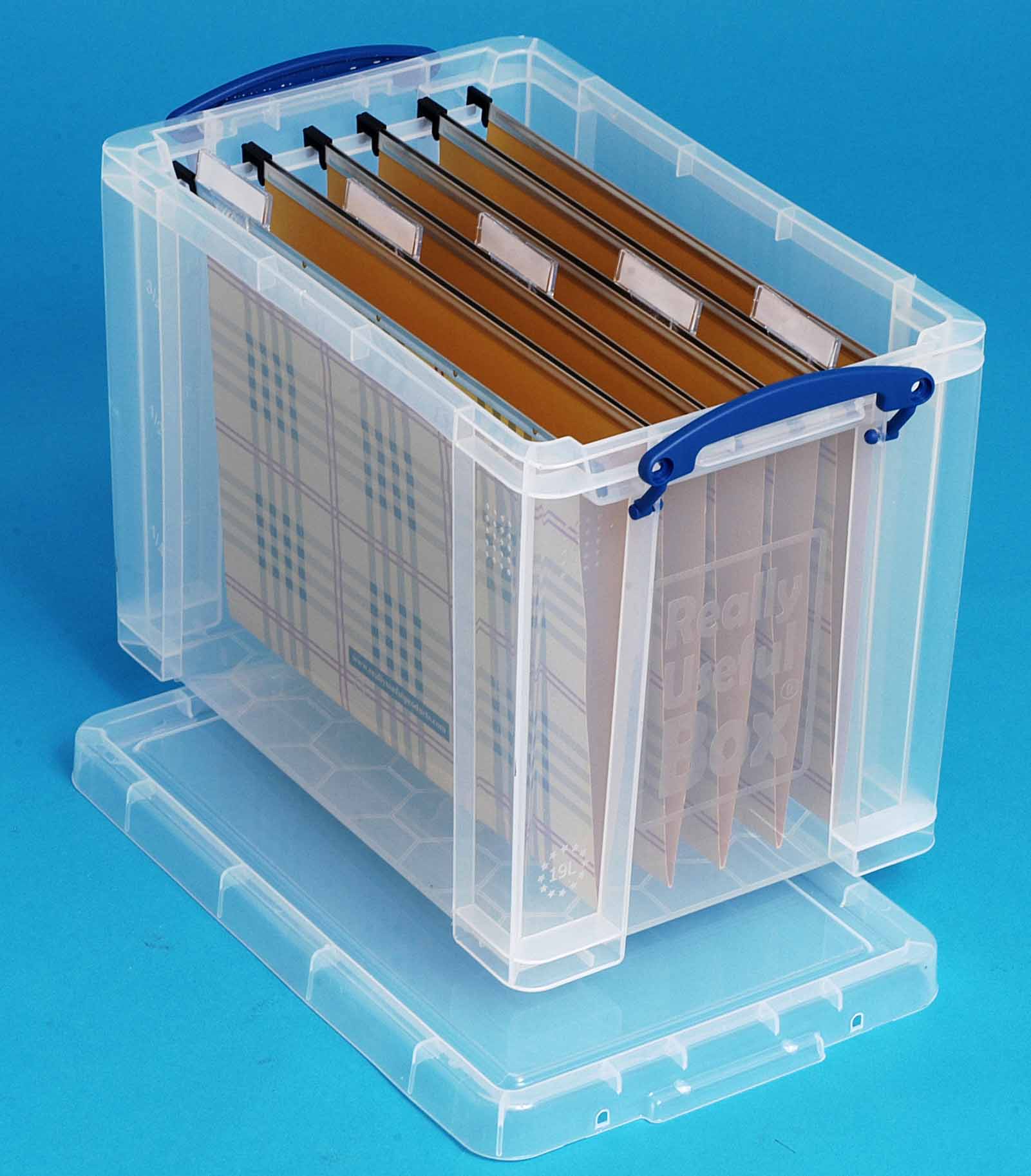 Really Useful Boxes Opbergbox 19l - Transparant - 39.5x25.5x29 cm