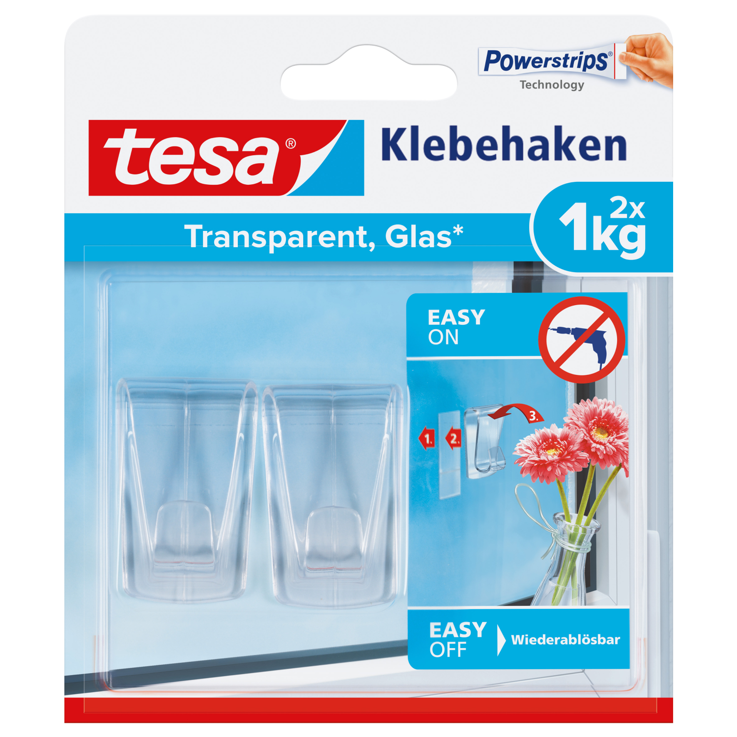 Tesa Haak Transparant tot 1 kg