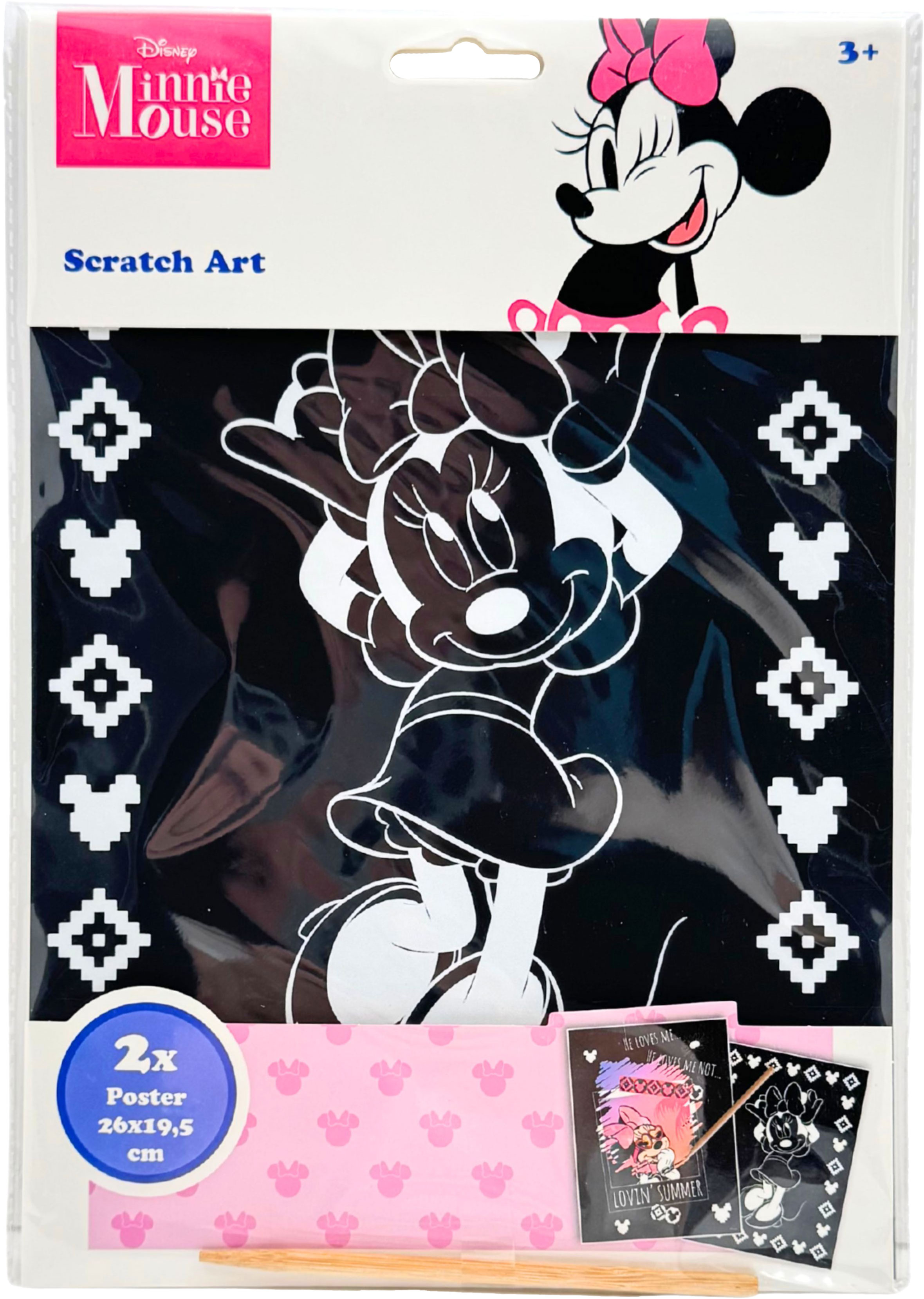Minnie Mouse Scratch Art 2 vellen 26x19.5 cm