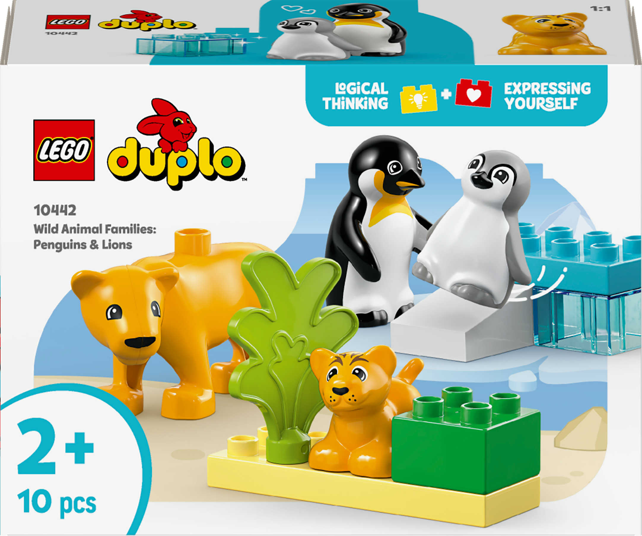 LEGO Duplo 10442 Families van wilde Dieren : Pinguins en Leeuwen