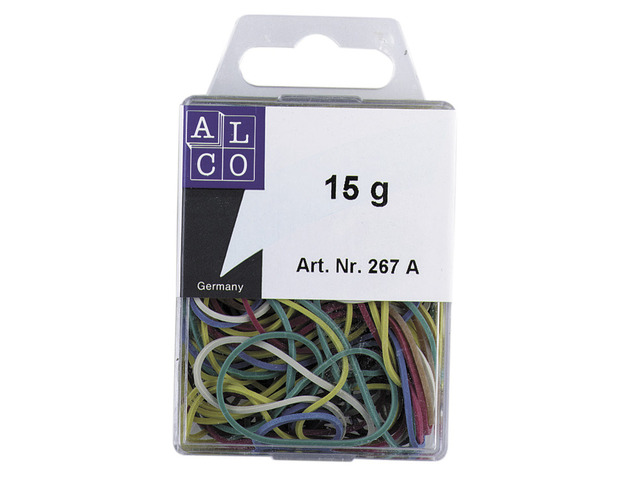 Alco Elastiekjes diameter 20-50 mm 15 gram - Verschillende Kleuren