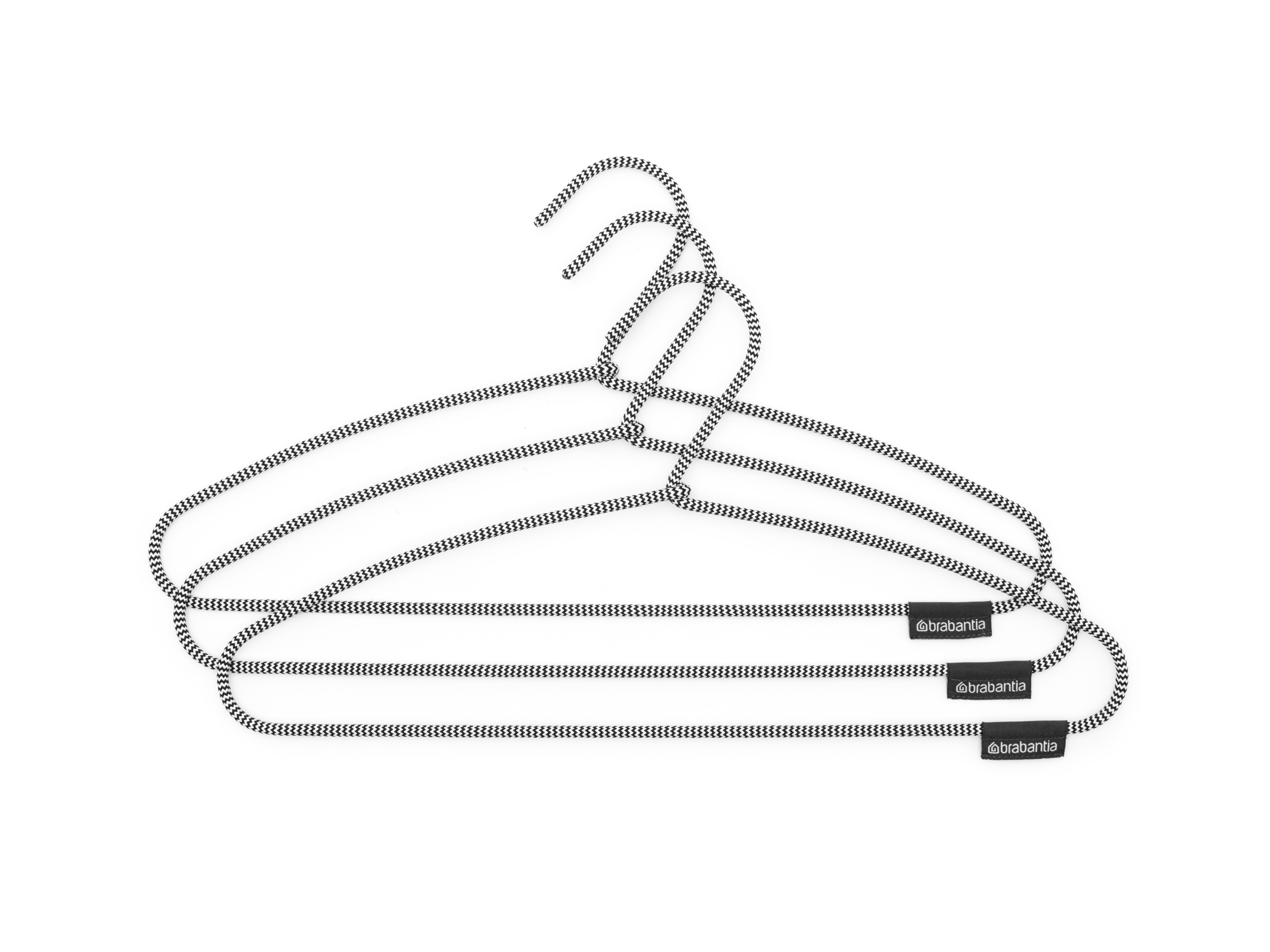 Brabantia Kapstok Soft Touch Black/White set 3 stuks