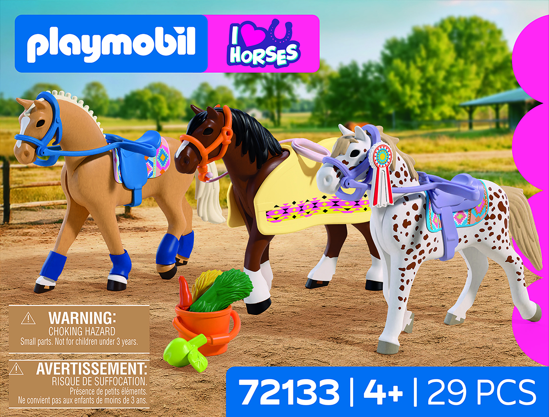 Playmobil Horses 72133 Drie verzamelpaarden