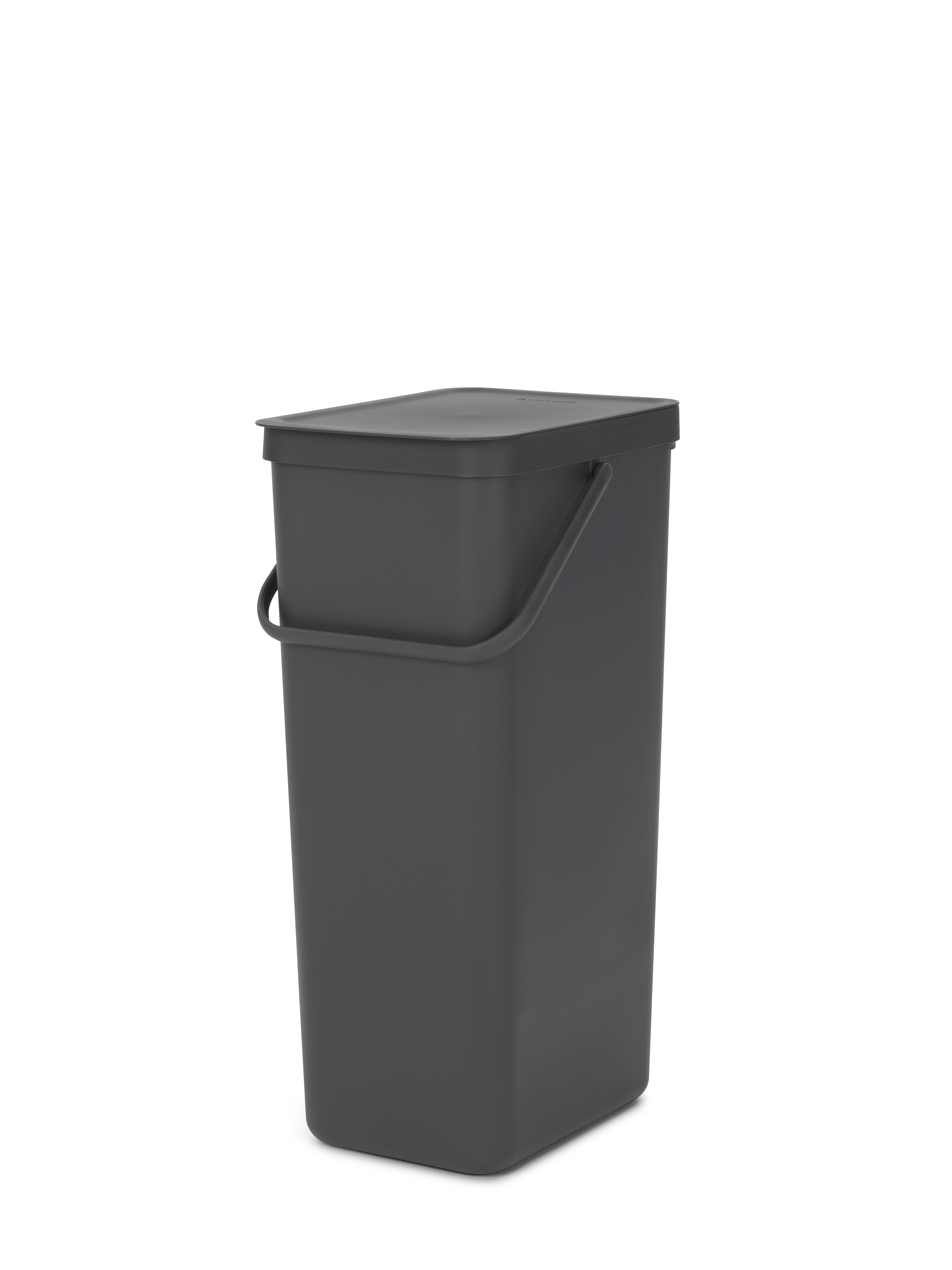 Brabantia Afvalemmer Sort & Go 40l Dark Grey - 34.5x26.8x62 cm