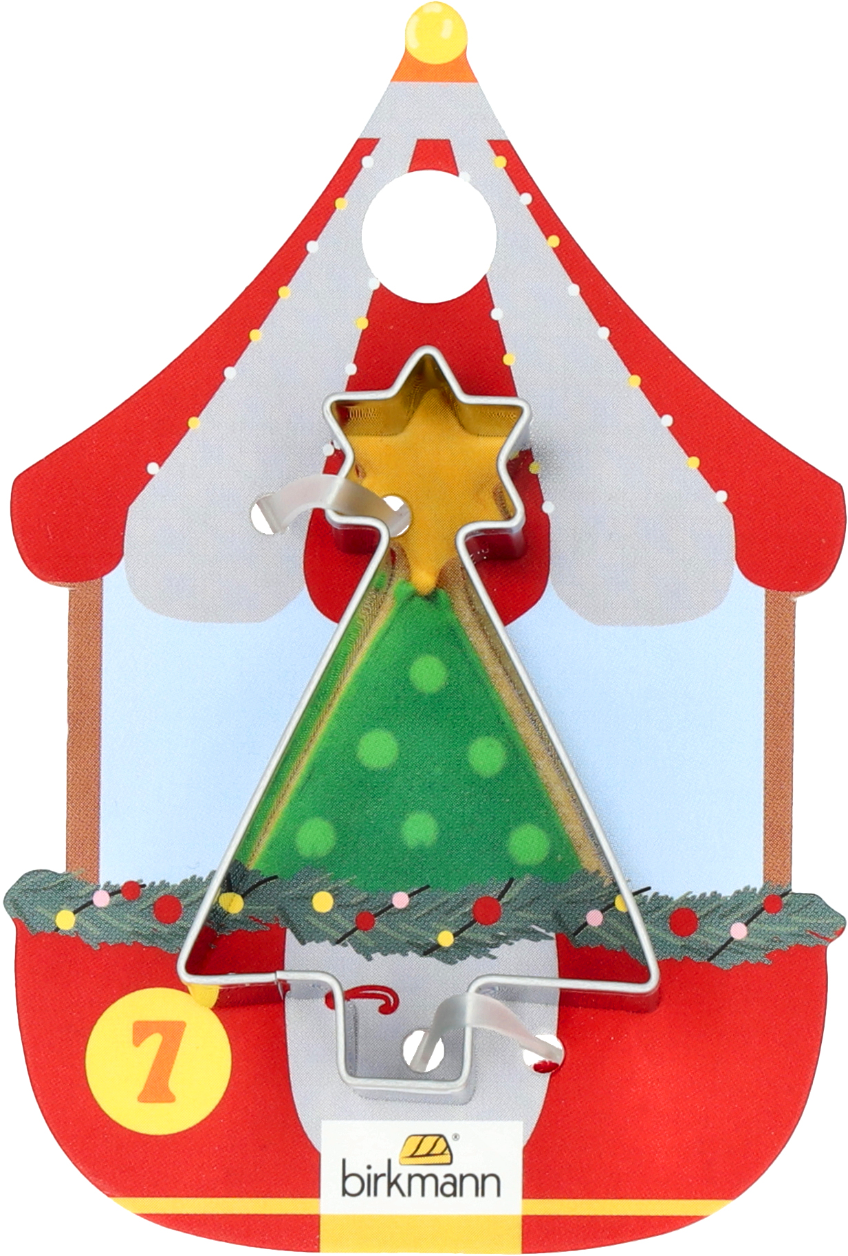 Birkmann Uitsteekvorm Winter Market Kerstboom 5.5cm - RVS