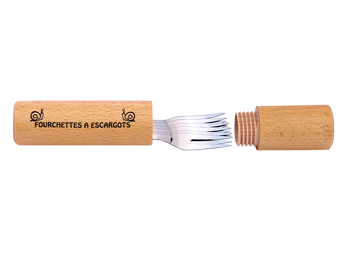 Escargotvork Inox 6 stuks in Koker