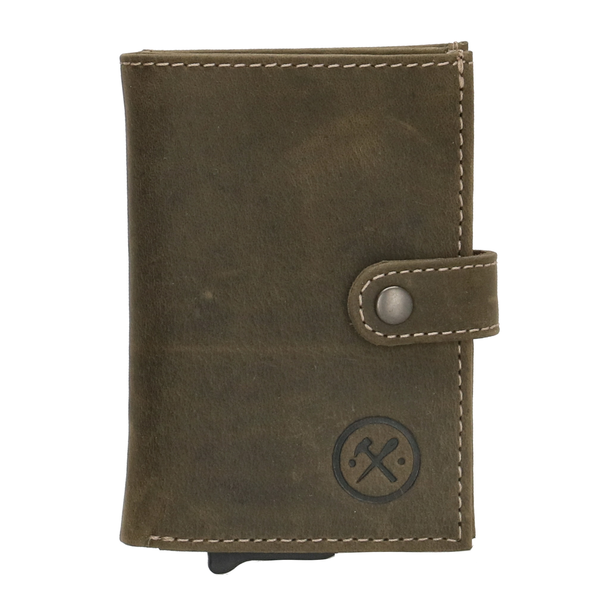 Hide & Stitches Safety Wallet Idaho 8x1.5x10 cm - Olive
