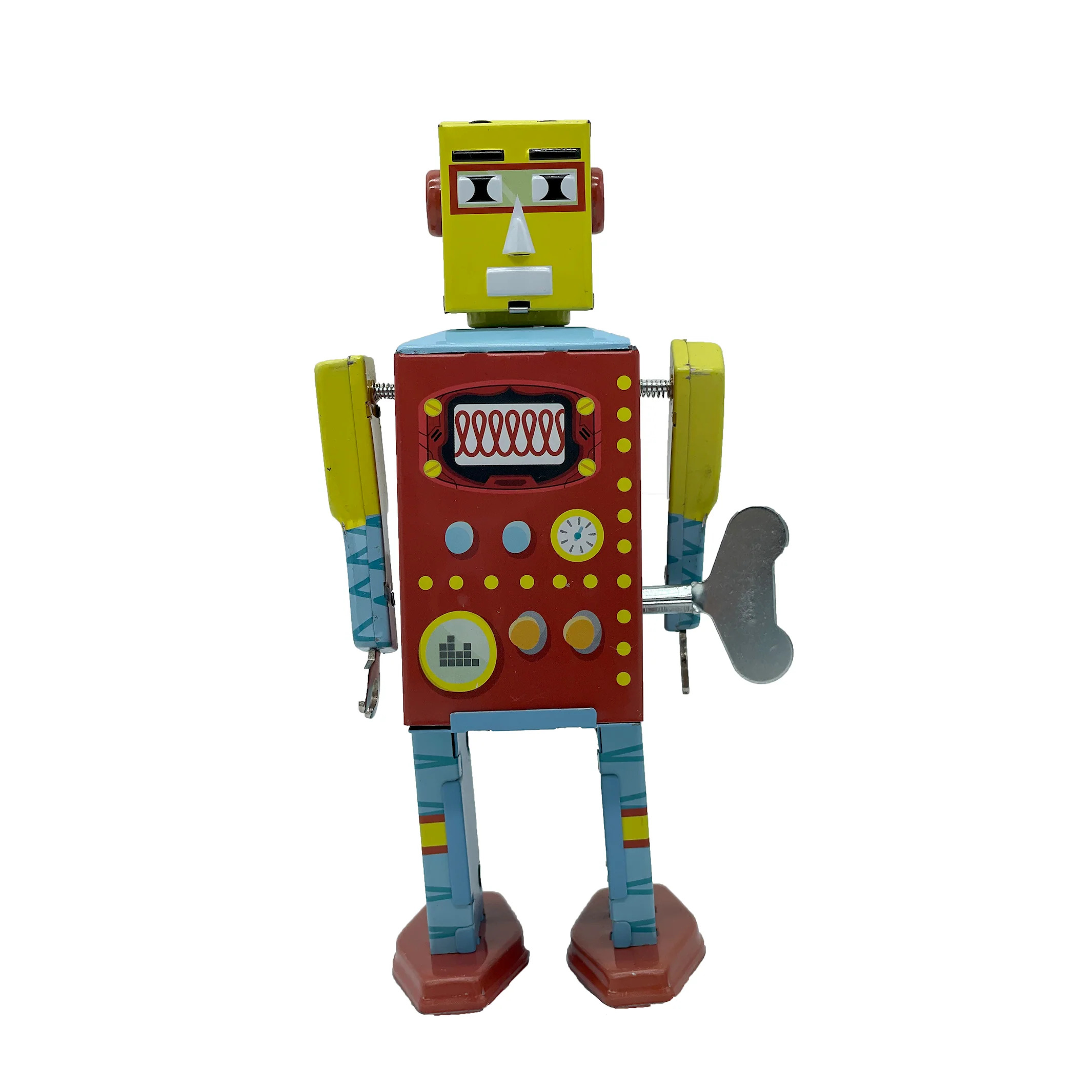 Mr&Mrs Tin Wind Up Tin Robot BuzzBot